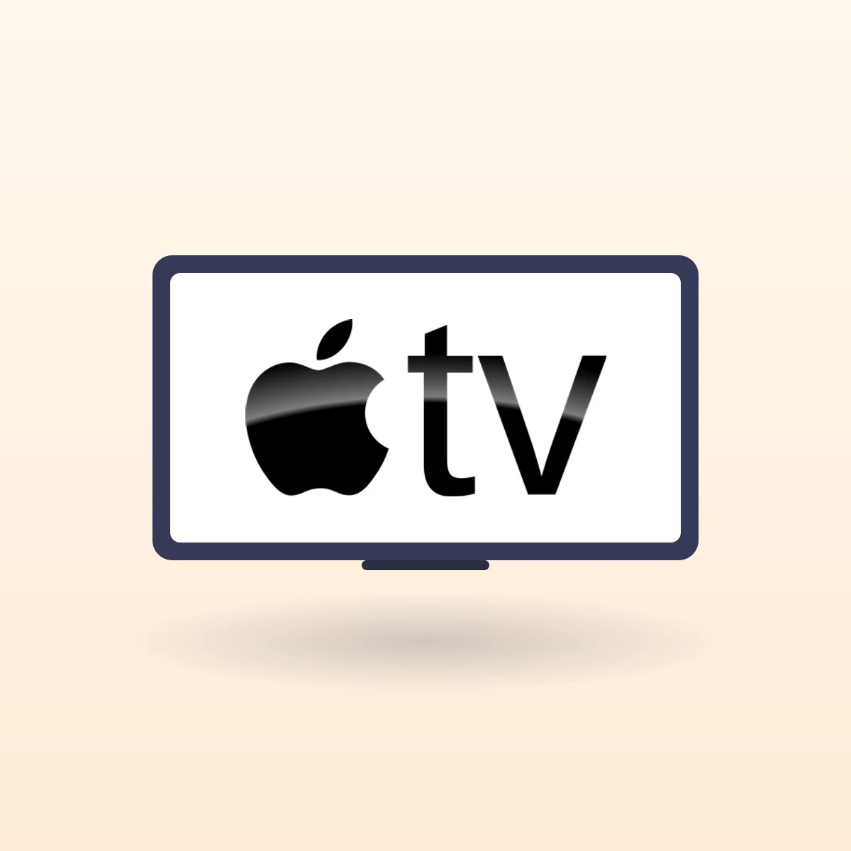 Scherm met een Apple TV en de Stremo-app